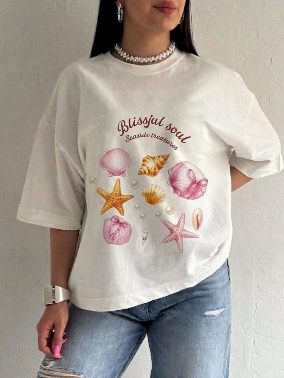 تیشرت باکسی زنانه سامر کد 10115