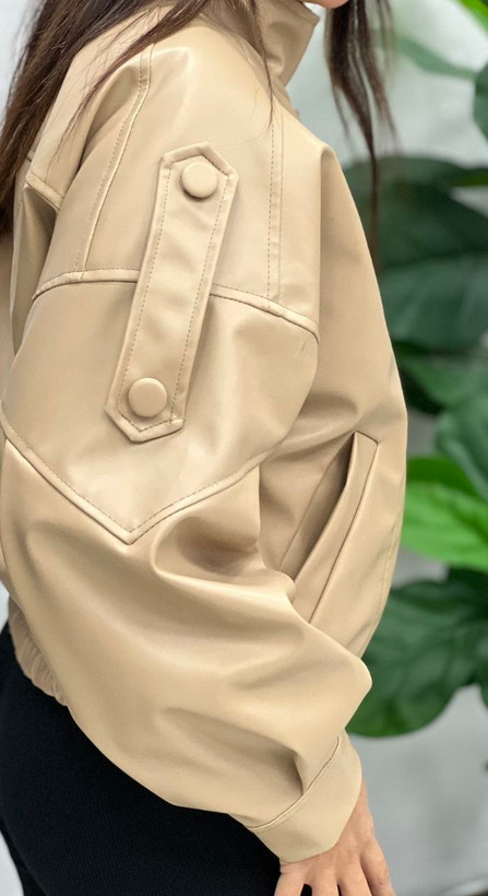 کت چرم زنانه کد ۱۰۱۲۵